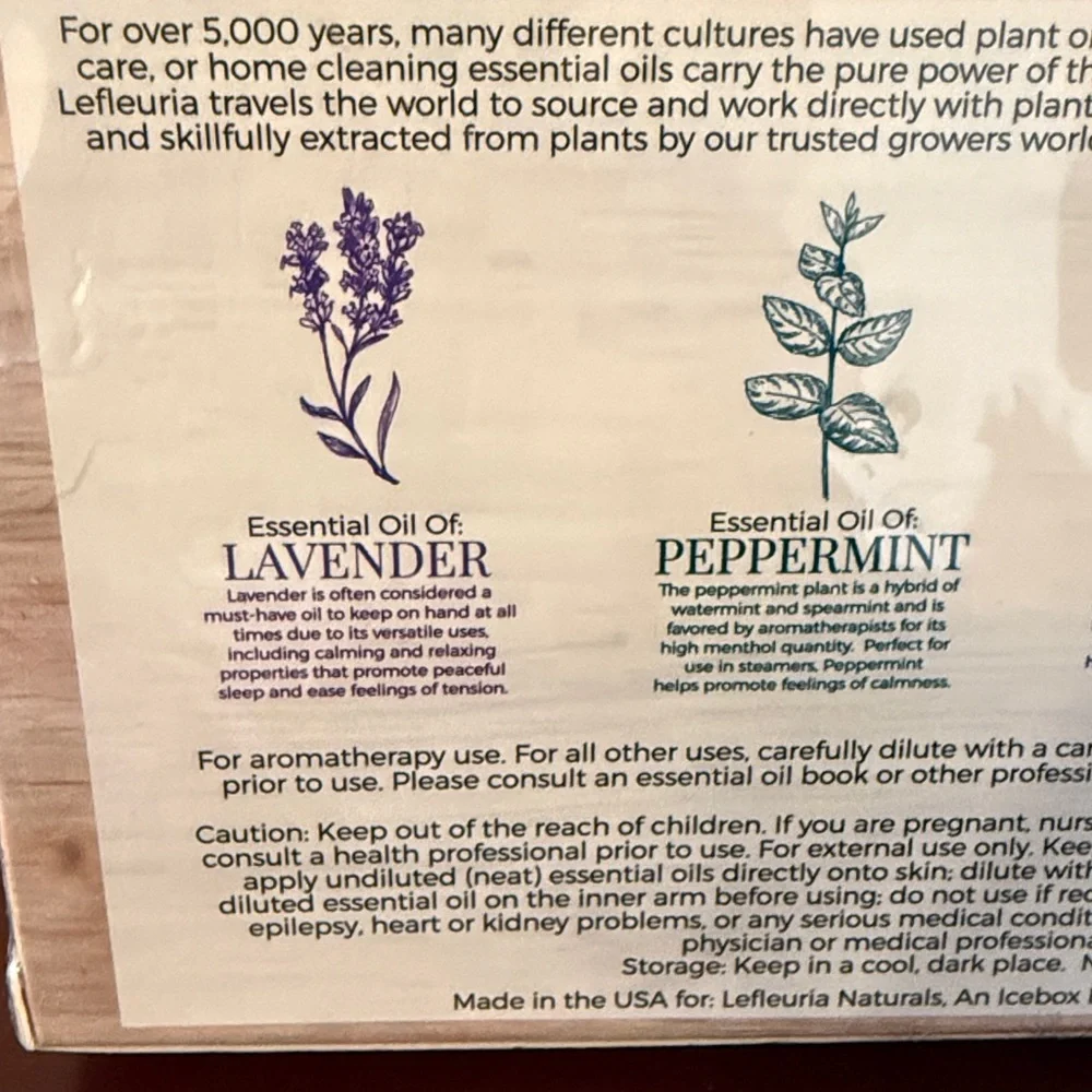 NWT Lefleuria Peace & Calm Essential Oil Kit - Picture 5 of 6